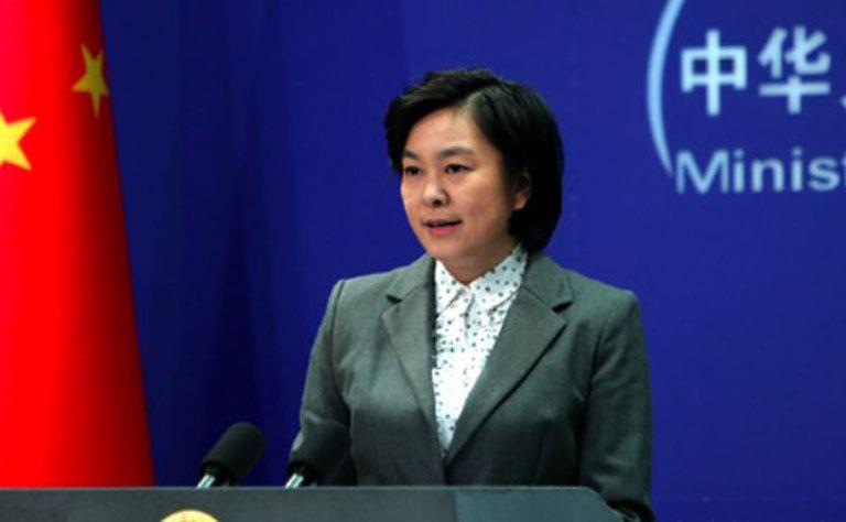 هوا تشان يينغ المتحدثة باسم وزارة الخارجية الصينية
