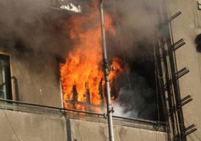 سائق يشعل النيران في منزل حماته
