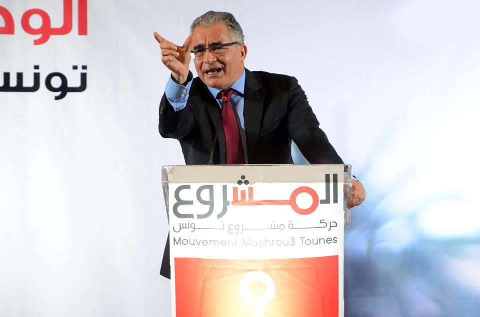 محسن مرزوق الأمين العام لحركة مشروع تونس المنظمة ل