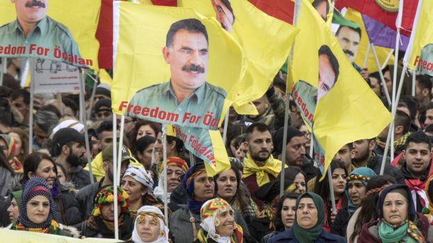 مظاهرة كردية حاشدة ضد أردوغان في ألمانيا