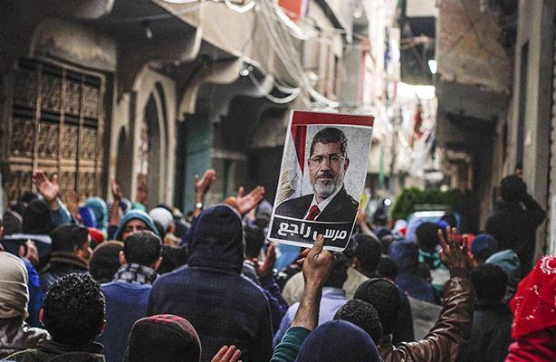 مؤيدون للرئيس الأسبق محمد مرسي يتظاهرون لعودته