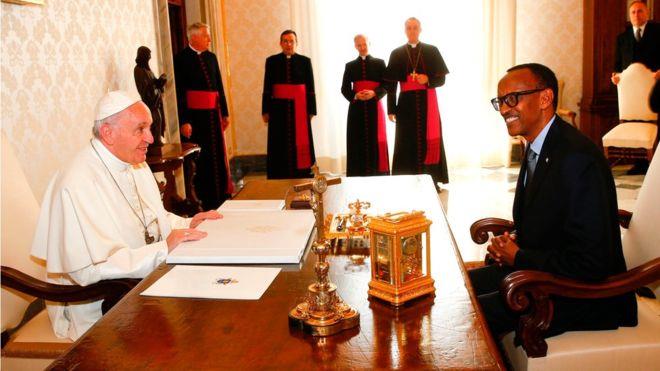 البابا فرانسيس يستقبل الرئيس االرواندي، بول كاغامي