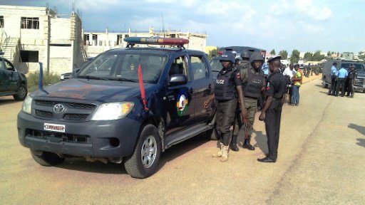 دورية للشرطة النيجيرية في كانو في 17 ايلول/سبتمبر 