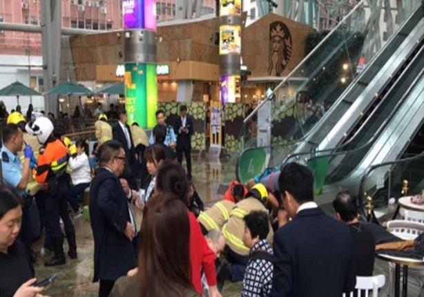 إصابة 18 شخصا بسبب السلالم المتحركة في هونج كونج
