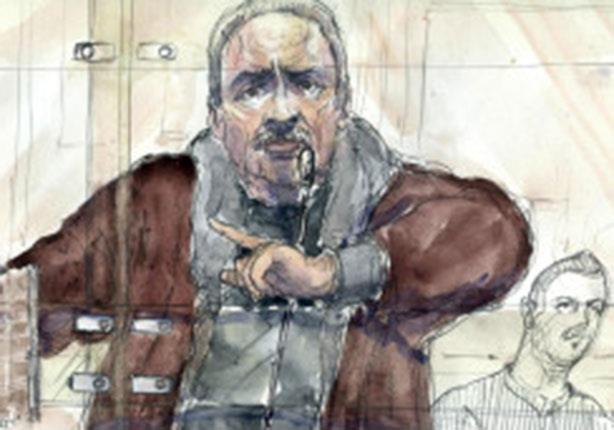 رسم تخطيطي لكارلوس في المحكمة
