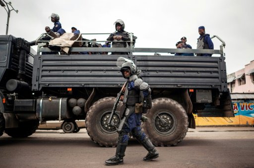 دورية للشرطة الكونغولية في كينشاسا