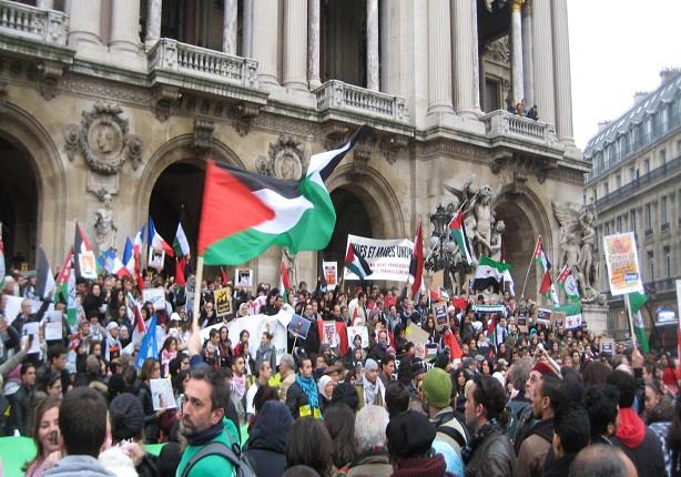مظاهرة مؤيدة لفلسطين في باريس