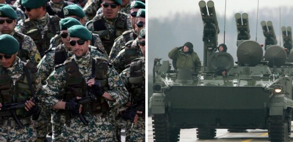 الجيش الروسي و الجيش الايراني
