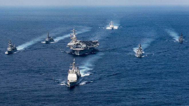 كوريا الشمالية ترى في نشر القطع البحرية الأمريكية 