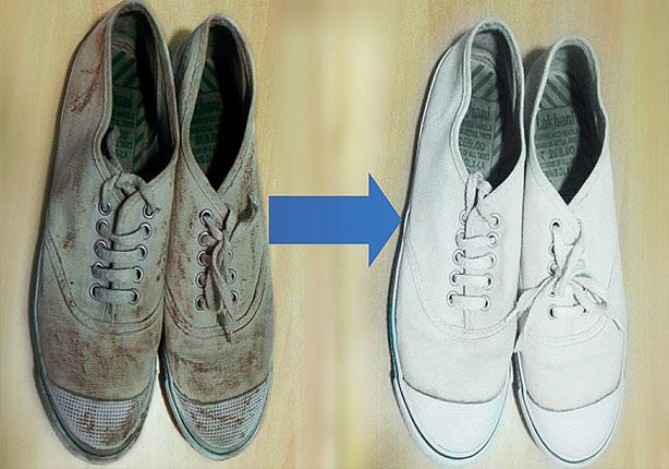 بالفيديو.. أسهل طريقة لتنظيف الأحذية من "الطين"