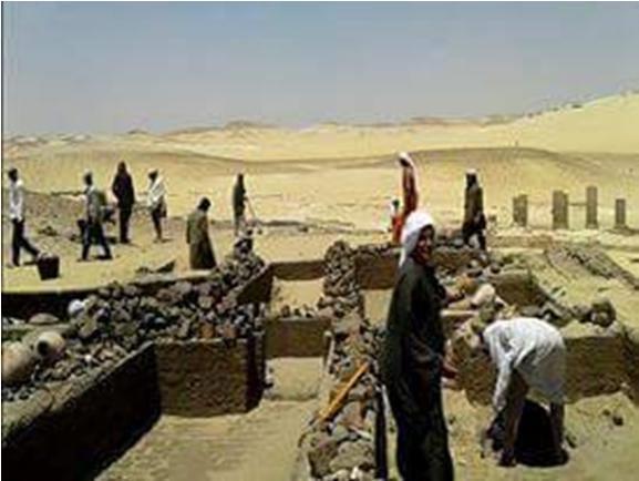 البعثة المصرية الألمانية تواصل أعمال الحفر