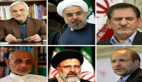المرشحين الستة لانتخابات الرئاسة في إيران