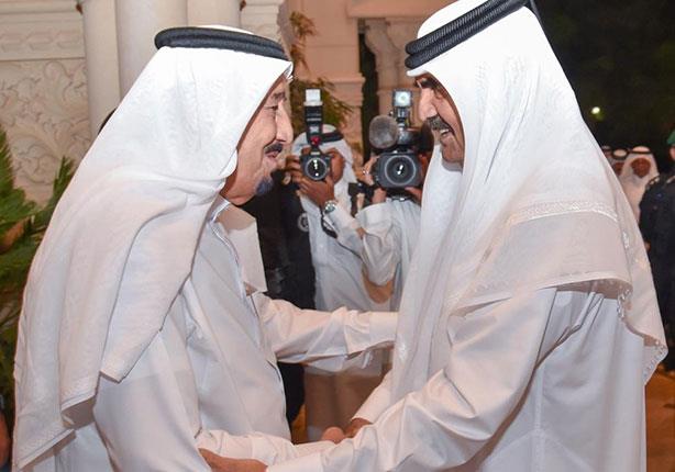 أمير قطر السابق وملك السعودية