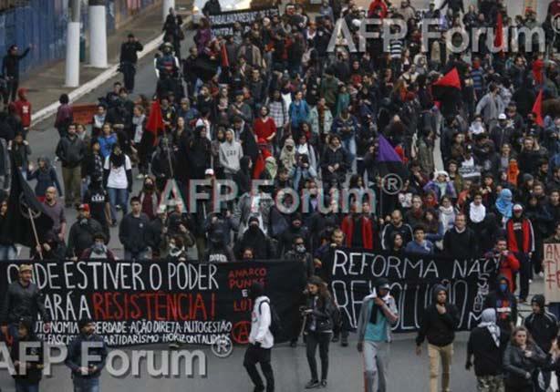 احتجاجات ضد اصلاحات حكومية فى ساوبولو اليوم الجمعة