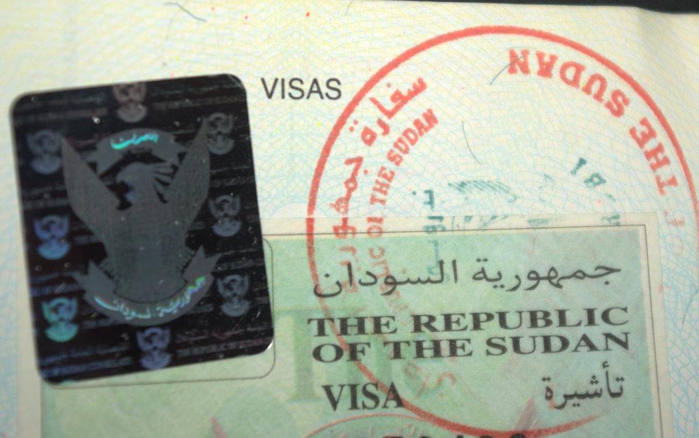 تأشيرة لدخول السودان