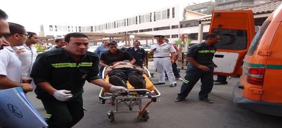 نقل ضحايا إنفجار طنطا إلى مستشفى المنشاوي