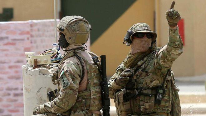 أفراد من القوات الخاصة الأردنية خلال تدريبات في مر