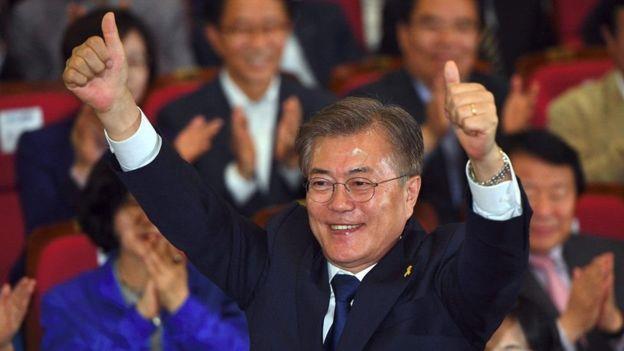 مون جاي إن رئيس كوريا الجنوبية