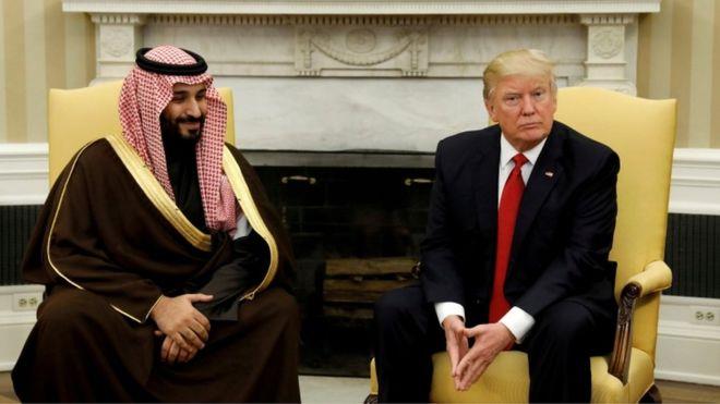 ترامب التقى ولي ولي العهد السعودية محمد بن سلمان ف