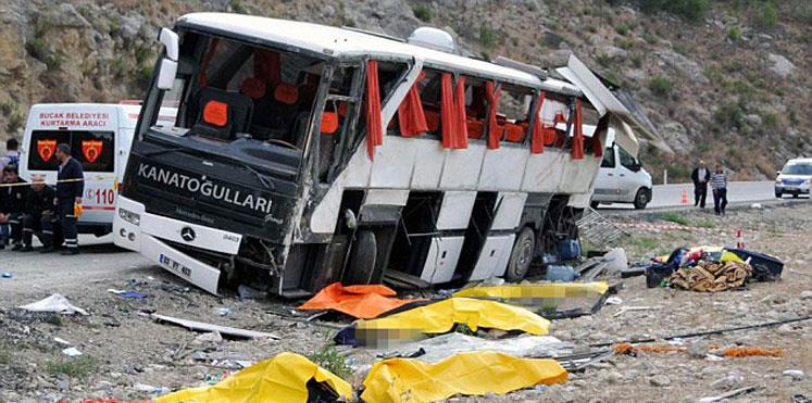 حادث حافلة سياحية في تركيا