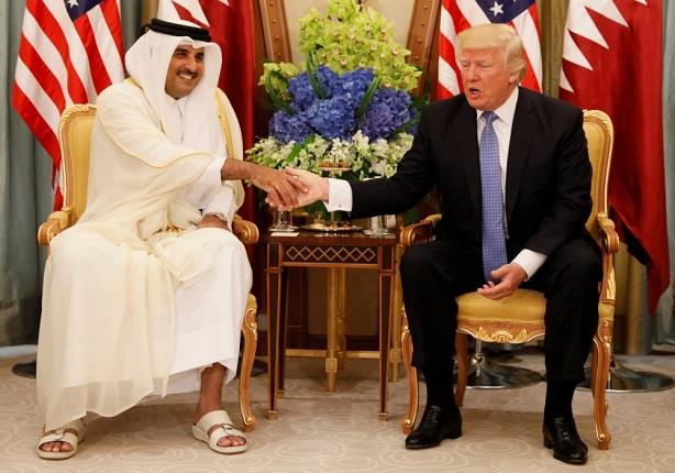 ترامب و أمير قطر