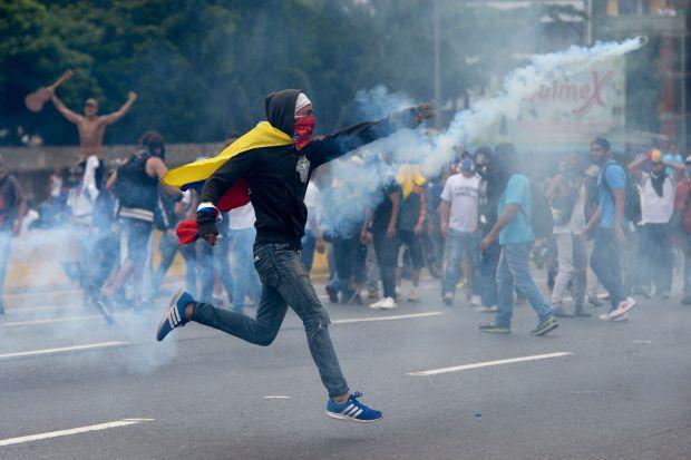 مظاهرات فنزويلا (أ ف ب)