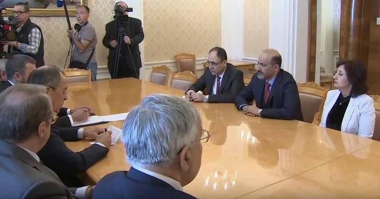 لقاء وزير الخارجية الروسي وأعضاء تيار الغد السوري
