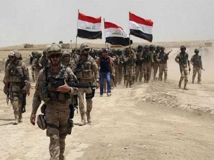 دورية للقوات العراقية في المنطقة الصناعية في الموص