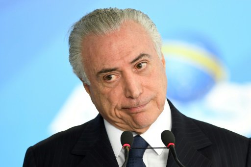 الرئيس البرازيلي ميشال تامر في قصر بلانالتو في برا