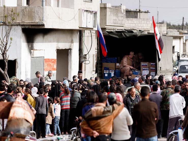 توزيع مساعدات انسانية روسية فى مناطق سورية