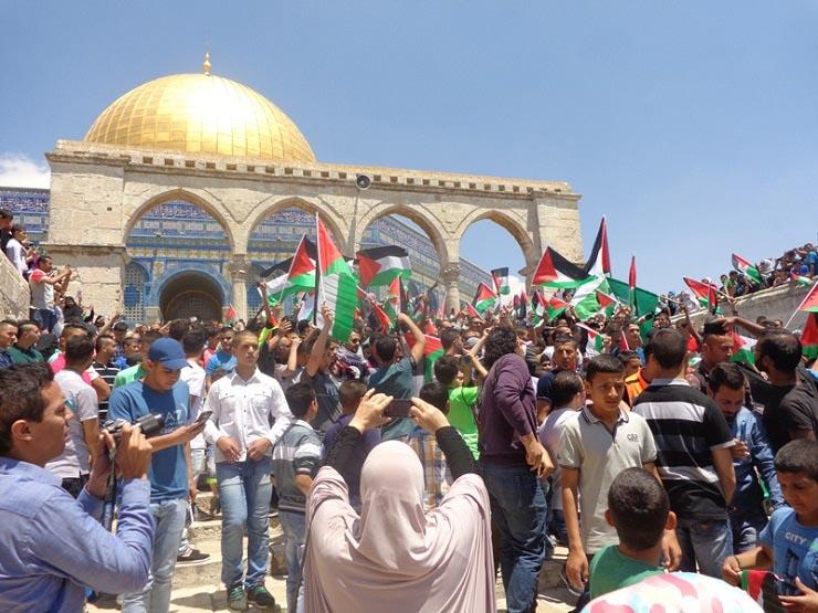 مظاهرات امام المسجد الأقصى