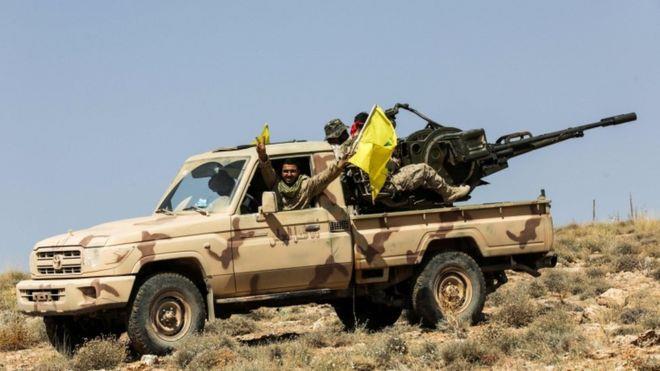 حزب الله أعلن أن مسلحي جبهة النصرة خسروا أغلب المن