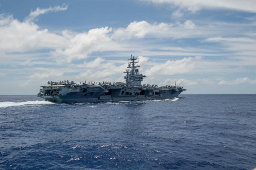 صورة نشرتها البحرية الاميركية لحاملة الطائرات "نيم