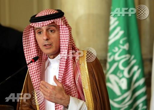 وزير الخارجية السعودي خالد الجبير خلال مؤتمر صحفي 