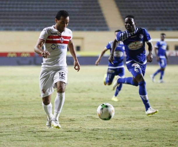 عبدالرزاق سيسيه في مباراة ضد الزمالك