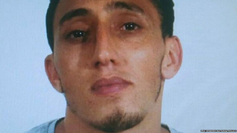 المهاجر المغربي المشتبه به في تنفيذ هجوم برشلونة