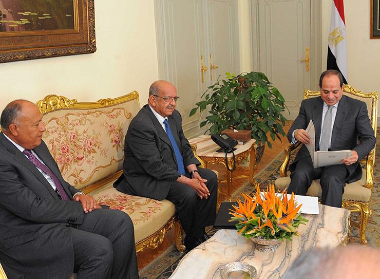 الرئيس السيسي يستقبل وزير خارجية الجزائر