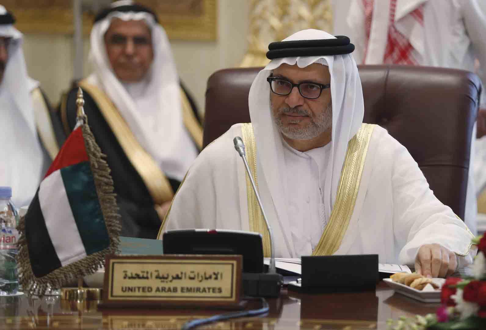 وزير الدولة للشؤون الخارجية الإماراتي أنور قرقاش c