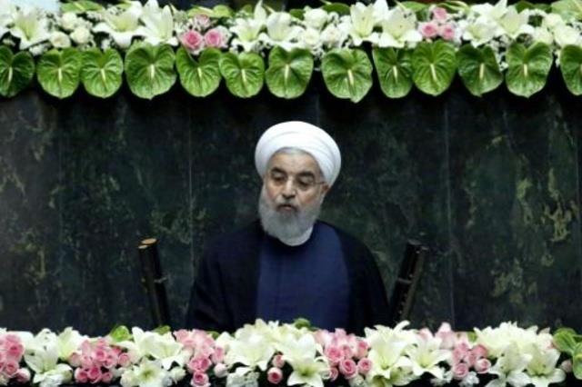 الرئيس الايراني حسن روحاني في طهران في 5 اب/اغسطس 
