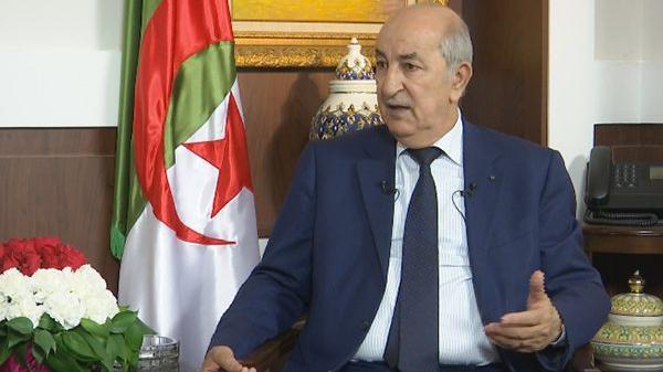 المرشح الرئاسي الجزائري عبد المجيد تبون           