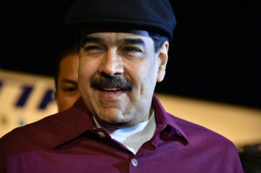 الرئيس الفنزويلي نيكولاس مادورو لدى وصوله الى مطار