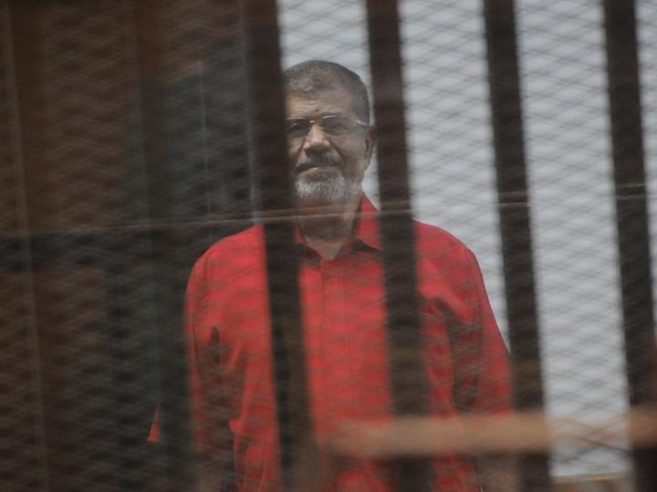 احدى جلسات مُحاكمة الرئيس الأسبق محمد مرسي