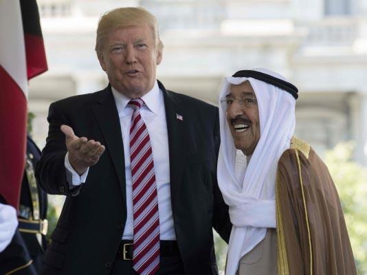 أمير الكويت والرئيس الأمريكي