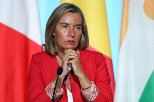 وزيرة خارجية الاتحاد الاوروبي فيدريكا موغيريني في 