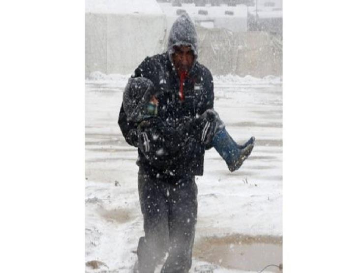 العاصفة الثلجية في لبنان أودت بحياة 7 لاجئين سوريي