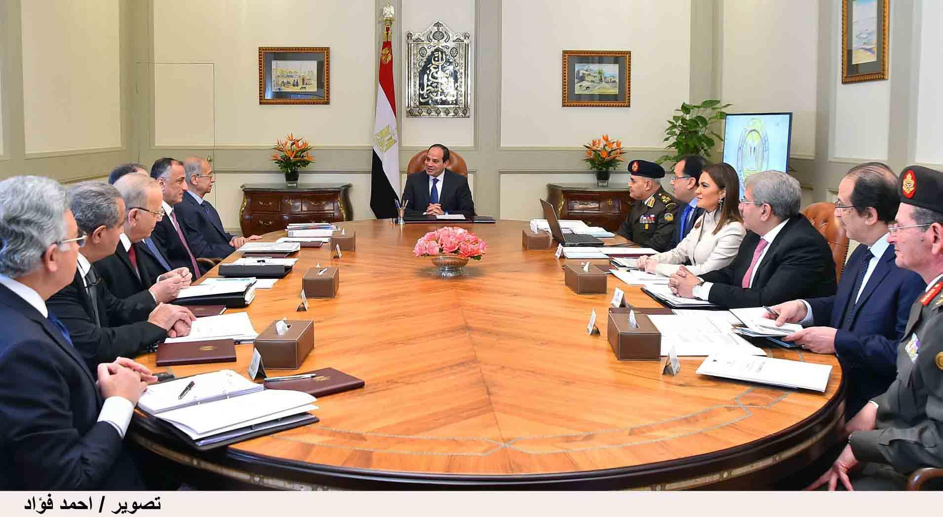 اجتماع الرئيس عبد الفتاح السيسي والحكومة