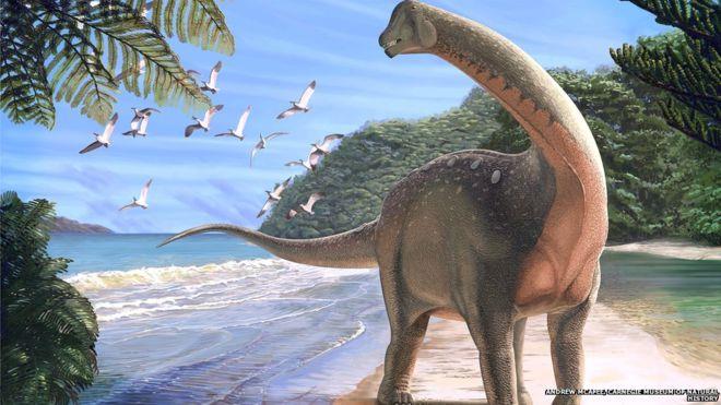 رسم تخيلي للديناصور الجديد المكتشف