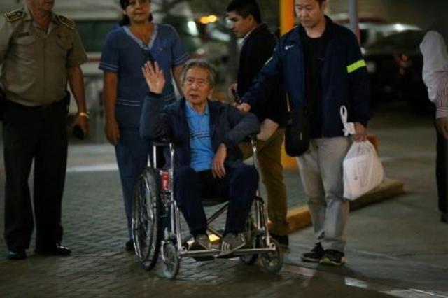 رئيس البيرو الاسبق البرتو فوجيموري يغادر المستشفى 