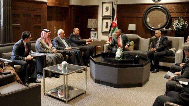 اجتمع ستة وزراء خارجية عرب في عمان لمتابعة قرار لج