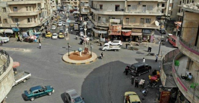 مدينة إدلب الخاضعة لسيطرة فصائل جهادية ومقاتلة بشم